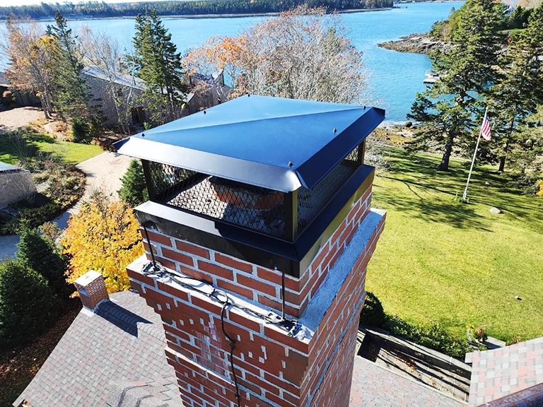 Close-up of Chimney on Roof