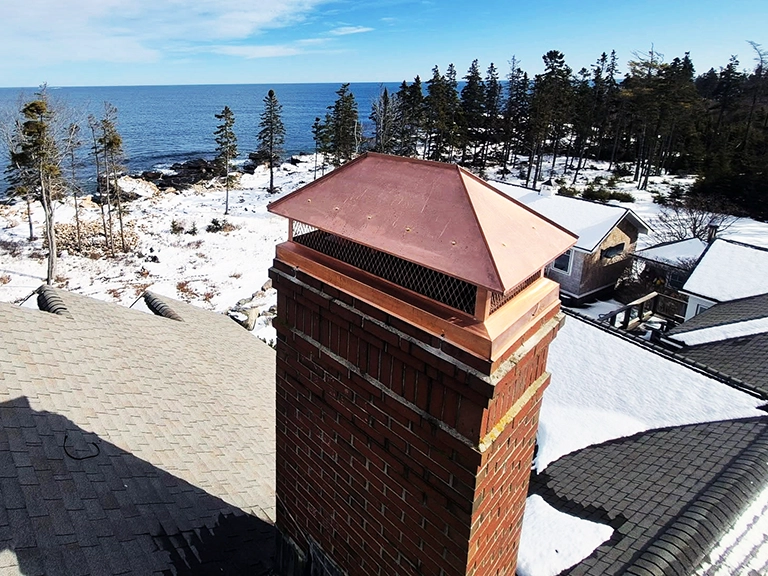 Waterproofed Chimney