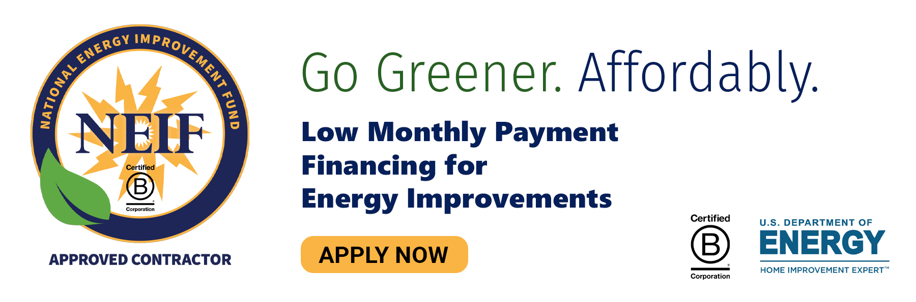 Go Greener. Affordably.